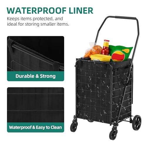 YITAHOME Folding Cart: Portable & Durable for Seniors - Image 3