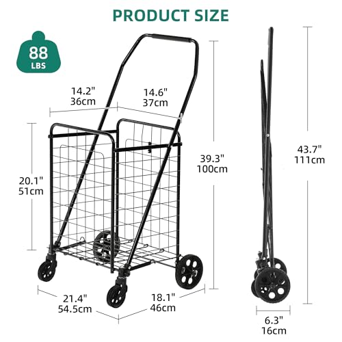 YITAHOME Folding Cart: Portable & Durable for Seniors - Image 6