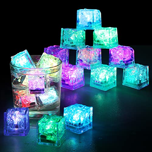 12 LED Ice Cubes Multicolor - Save 50%!