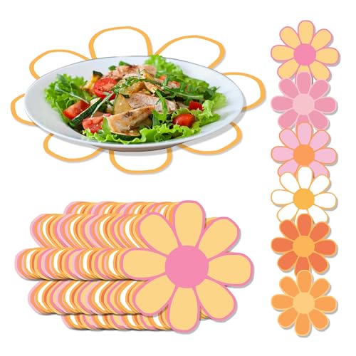 30 Daisy Print Disposable Placemats for Parties & Home