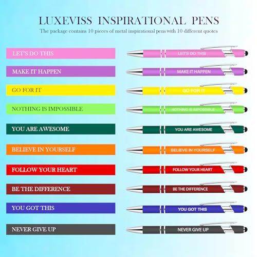 50% Off 10 Inspirational Pens with Stylus & Quotes - Image 8