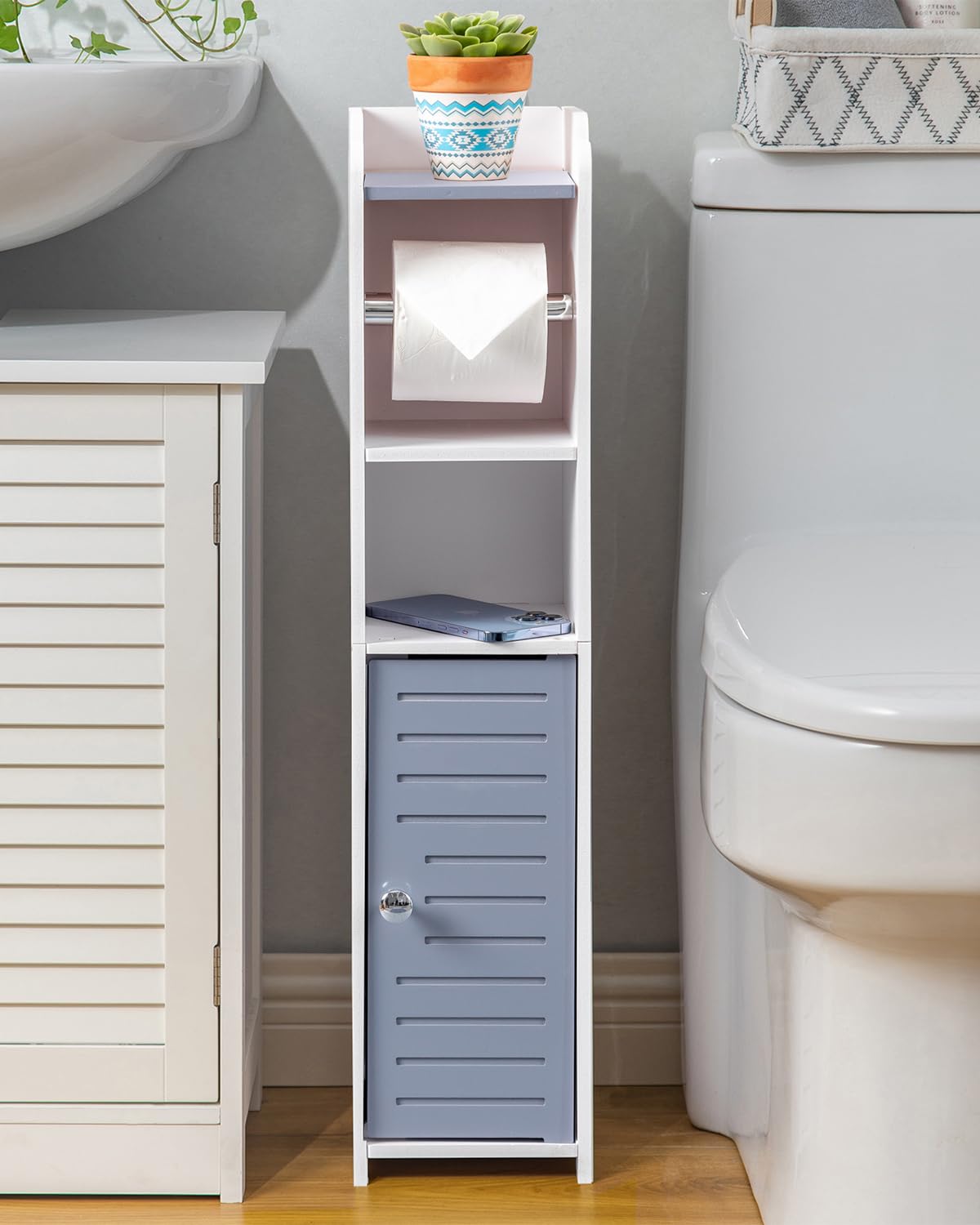 24% Off AOJEZOR Toilet Paper Holder with Storage