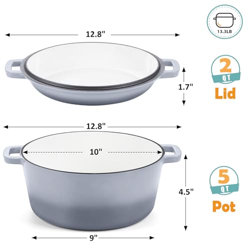 30% Off TeamFar 5qt Enameled Cast Iron Dutch Oven - Image 3