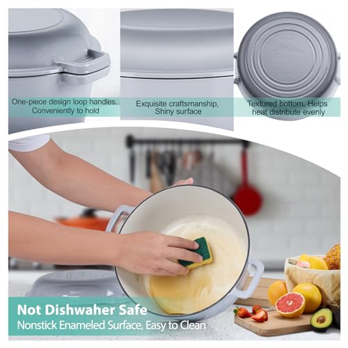 30% Off TeamFar 5qt Enameled Cast Iron Dutch Oven - Image 5
