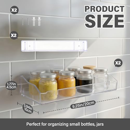 Clear Floating Shelves: 50% Off Bathroom Storage - Image 3