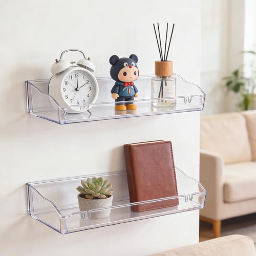 Clear Floating Shelves: 50% Off Bathroom Storage - Image 4