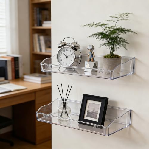 Clear Floating Shelves: 50% Off Bathroom Storage - Image 6