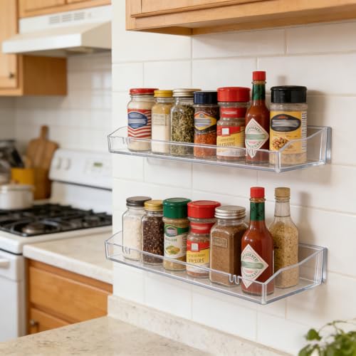 Clear Floating Shelves: 50% Off Bathroom Storage - Image 7