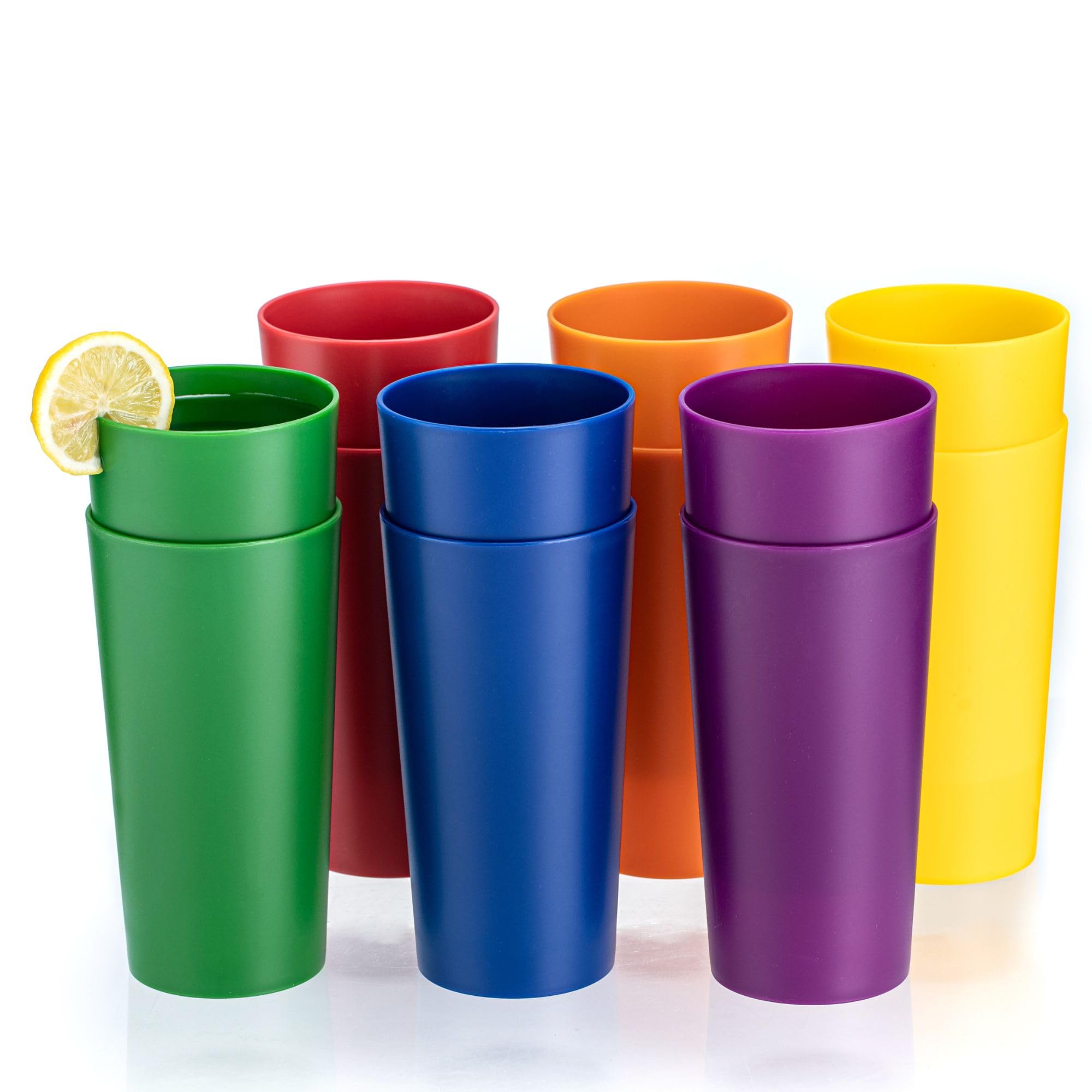 50% Off 26oz Stackable Plastic Tumblers Set of 12