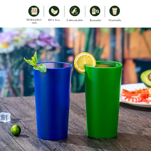 50% Off 26oz Stackable Plastic Tumblers Set of 12 - Image 5