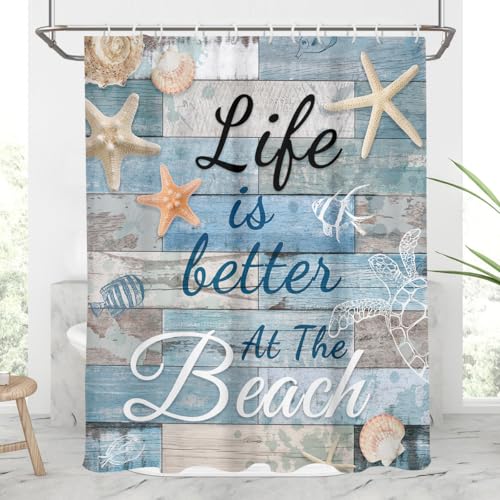 30% Off AAtter Beach Shower Curtain Set with Hooks - Image 2