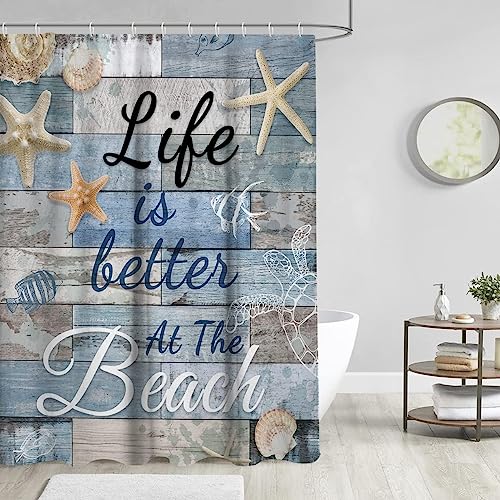 30% Off AAtter Beach Shower Curtain Set with Hooks - Image 3