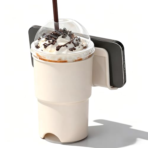 30% Off Anti-Spill Desk Cup Holder with Phone Stand - Image 2