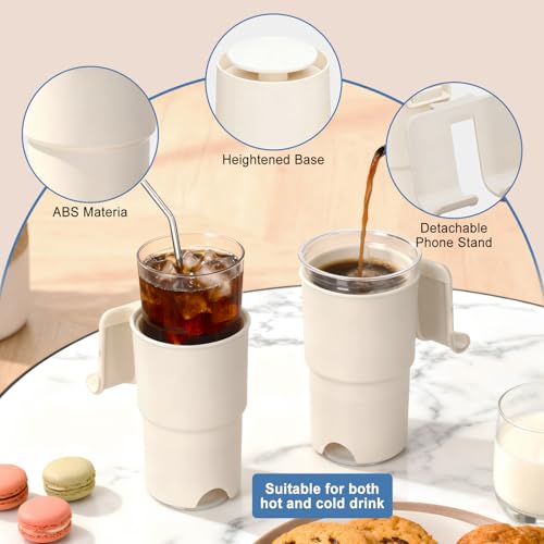 30% Off Anti-Spill Desk Cup Holder with Phone Stand - Image 5