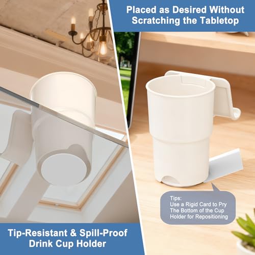 30% Off Anti-Spill Desk Cup Holder with Phone Stand - Image 6