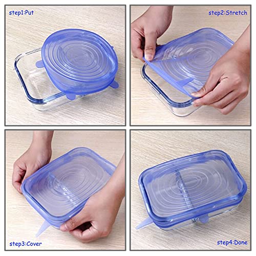 50% Off JYYHSF 12-Pack Silicone Stretch Lids - Image 4