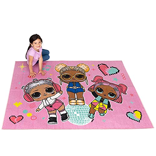 Kids Non-Slip Rug for LOL Surprise Fans