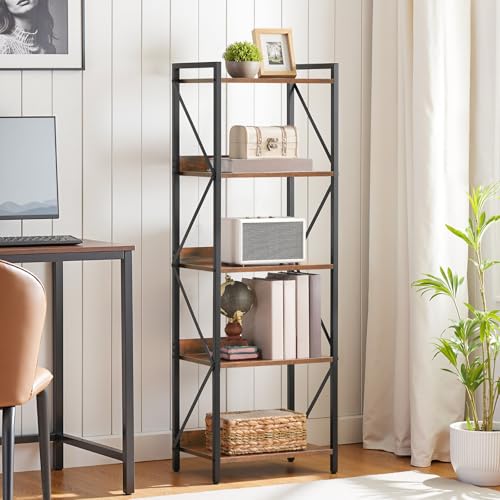 30% Off HOOBRO 5-Tier Industrial Bookshelf - Image 3