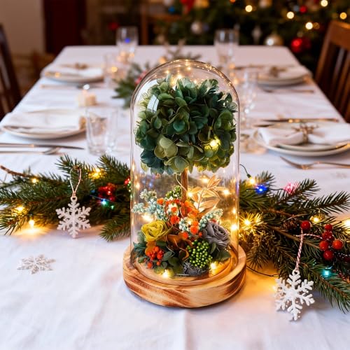 50% Off Preserved Hydrangea Floral Arrangement with LED - Image 5
