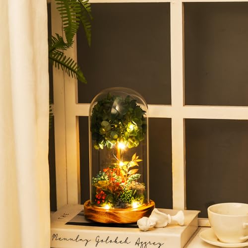 50% Off Preserved Hydrangea Floral Arrangement with LED - Image 7
