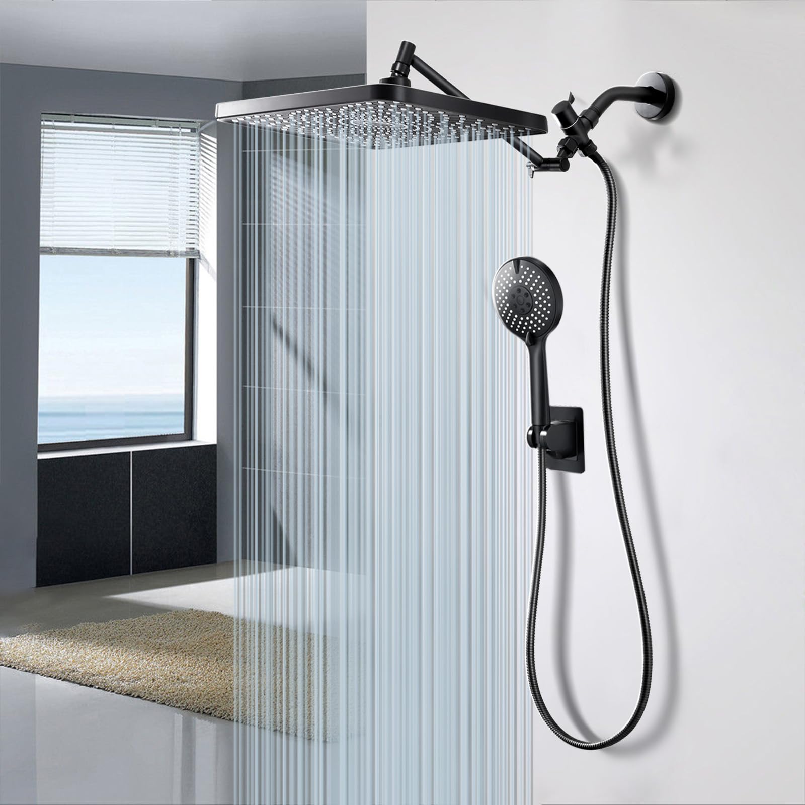 50% Off Starry Sky 12.2" Rain Shower Head with Handheld Combo