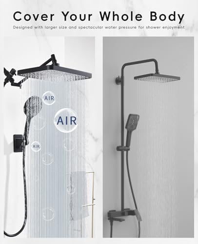 50% Off Starry Sky 12.2" Rain Shower Head with Handheld Combo - Image 3