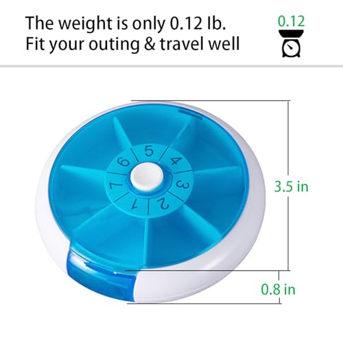 81% Off 7-Day Rotating Pill Organizer for Travel - Image 3