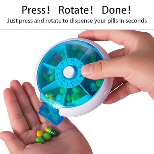 81% Off 7-Day Rotating Pill Organizer for Travel - Image 6