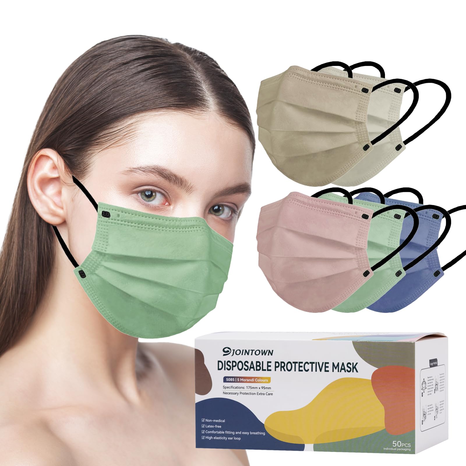 31% Off Jointown Disposable Face Masks 50-Pack