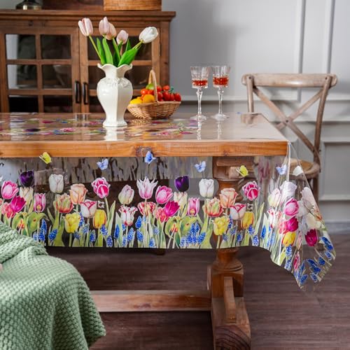 47% Off ARTABLE Clear Vinyl Tablecloth for Dining Tables