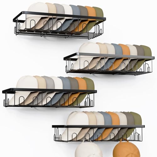 50% Off: 4-Pack Hat Rack Holds 112 Caps - Image 2