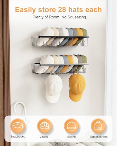 50% Off: 4-Pack Hat Rack Holds 112 Caps - Image 3