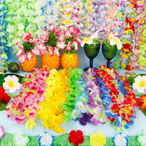 23% Off 24-Pack Hawaiian Flower Leis for Luau Parties - Image 7