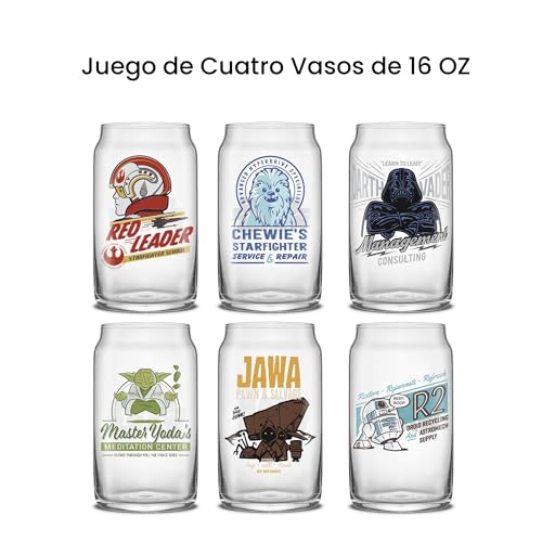 35% Off JoyJolt Star Wars Retro Glass Tumbler Set - Image 5