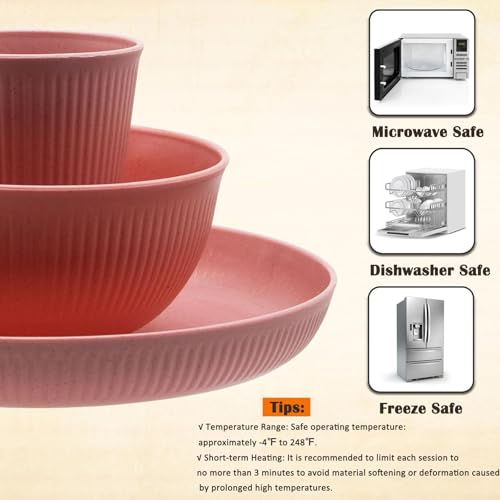 Wheat Straw Dinnerware Set for 6 – 36 Pieces - Image 3