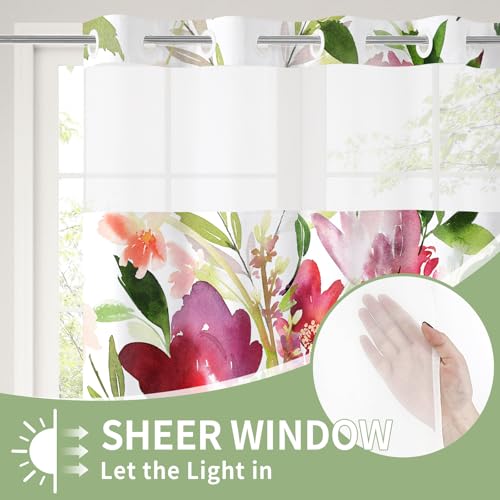 30% Off Litabel Floral Shower Curtain Set with Liner - Image 4