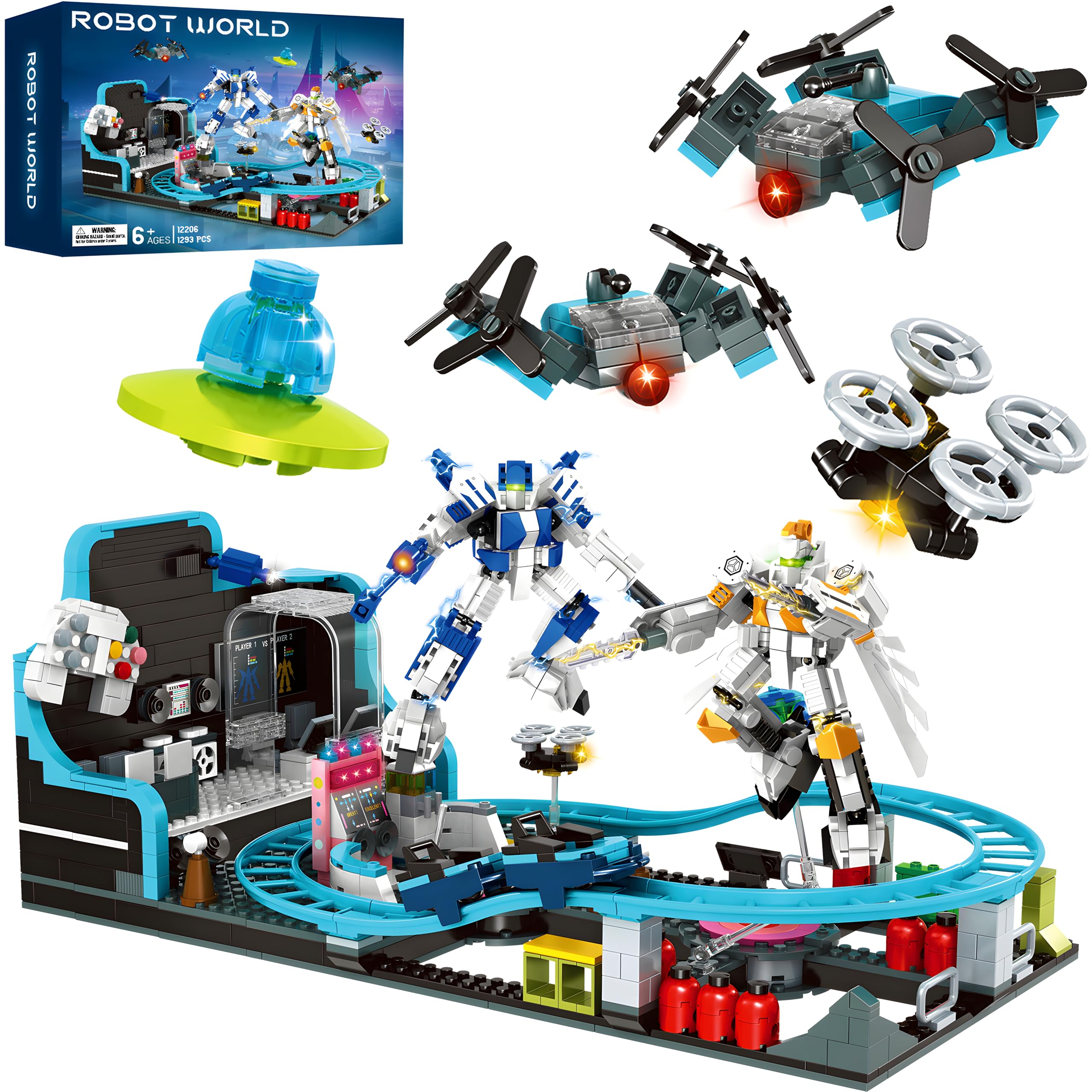 50% Off Toptrend 1293pc STEM Space Roller Coaster Toy