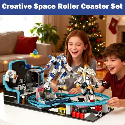 50% Off Toptrend 1293pc STEM Space Roller Coaster Toy - Image 4