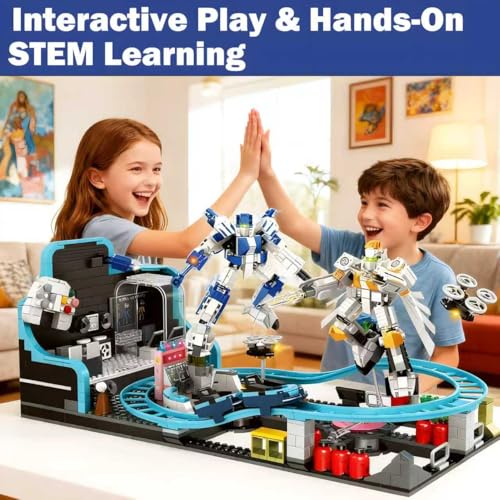 50% Off Toptrend 1293pc STEM Space Roller Coaster Toy - Image 5