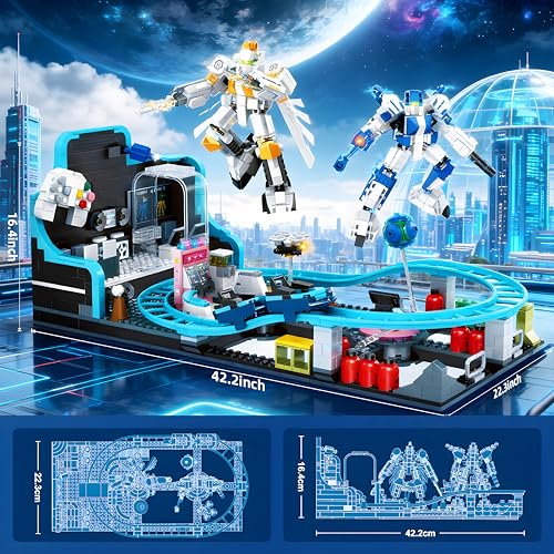 50% Off Toptrend 1293pc STEM Space Roller Coaster Toy - Image 8