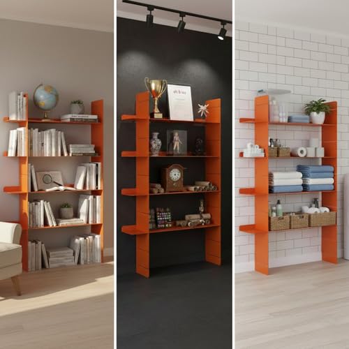 37% Off: AxureM 4-Tier Floating Wall Shelf for Home Decor - Image 7