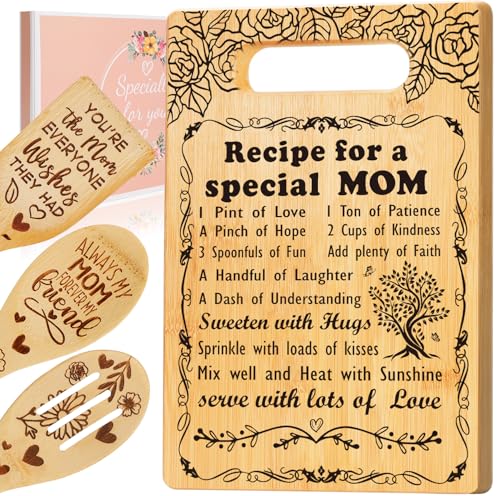 30% Off Mom's Engraved Cutting Board Set – Gift Idea