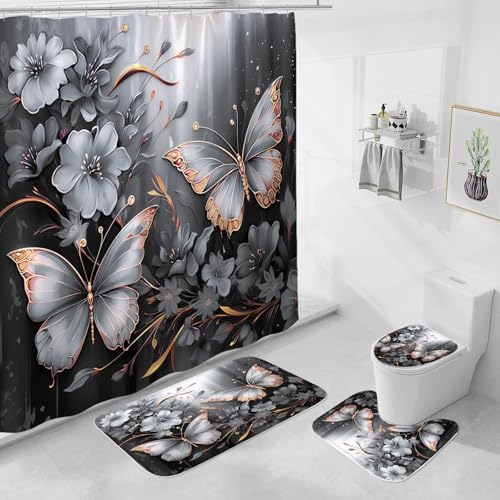 50% Off Litabel 4-Piece Butterfly Bathroom Set - Image 2