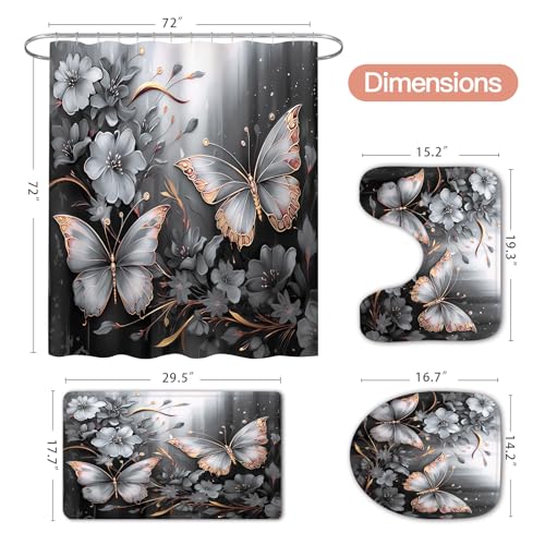 50% Off Litabel 4-Piece Butterfly Bathroom Set - Image 7