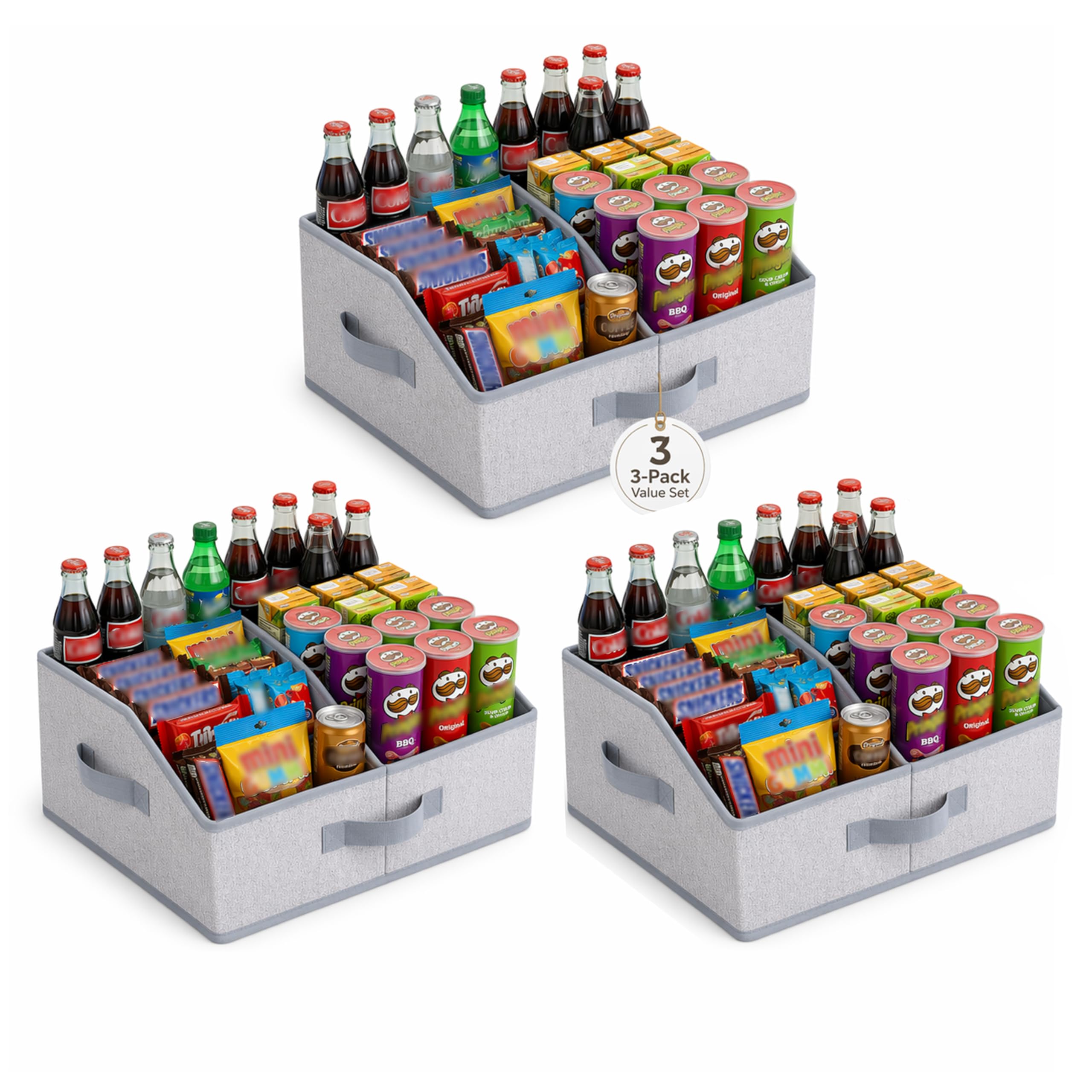 3-Pack Snack Organizers for Countertop, Save 50%