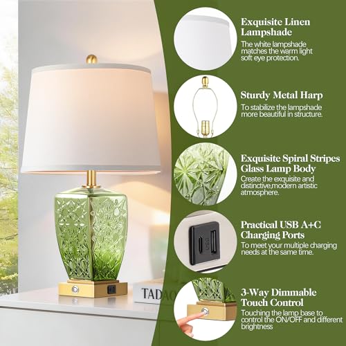 50% Off QiMH Glass Table Lamps with USB Charging - Image 4
