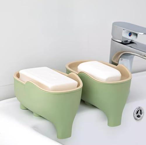 30% Off Cute Elephant Soap Dish 2-Pack for Bathroom & Kitchen - Image 4
