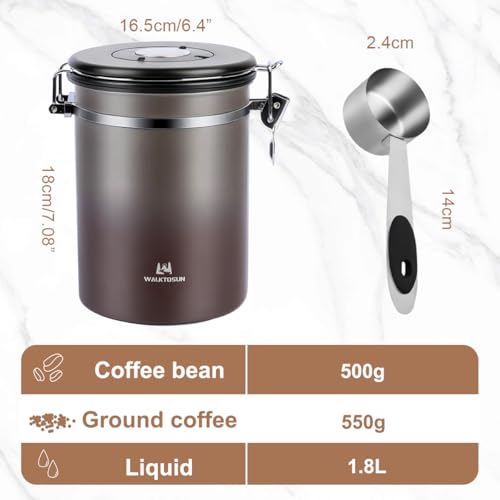 30% Off Stainless Steel Coffee Canister Airtight Storage - Image 3