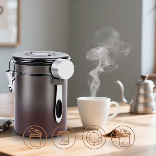 30% Off Stainless Steel Coffee Canister Airtight Storage - Image 4