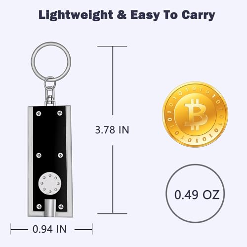 8-Pack Mini LED Keychain Flashlights - Bright & Portable - Image 4